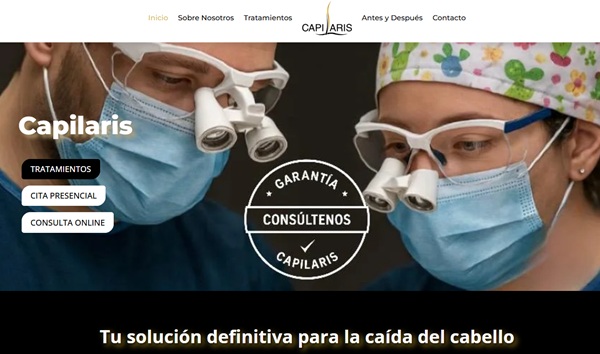 Imagen de la web de Capilaris