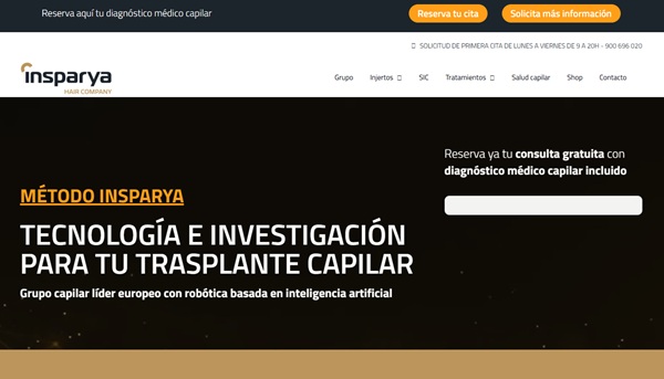 Imagen de la web de Insparya