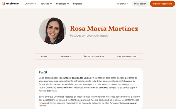 Imagen de la web de Rosa María Martínez