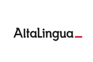 Una de las mejores empresas de traducción en España es AltaLingua, logo