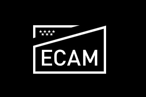 Uno de los mejores centros para estudiar cine en España es ECAM, logo