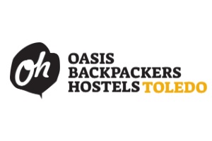albergues para mochileros - logo de Oasis Backpackers