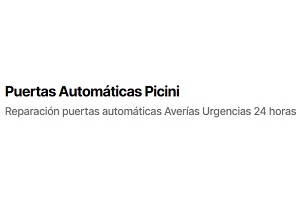 instaladores de puertas automáticas - logo de Puertas Automáticas Picini