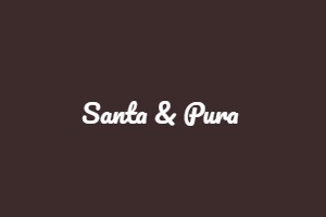 restaurantes vegetarianos en España - logo de Santa y Pura