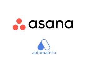 logo de Automate.io + Asana