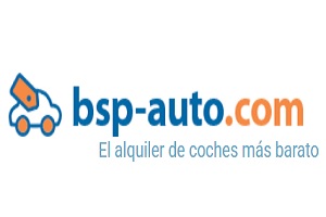 Una de las mejores empresas de alquiler de coches en España es BSP Auto, logo