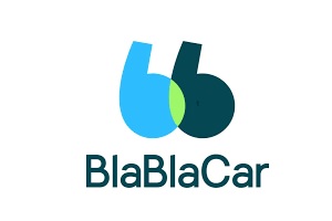 Una de las mejores apps para compartir coche en España es BlaBlaCar, logo