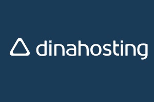 Uno de los mejores proveedores de hosting VPS en España es Dinahosting, logo