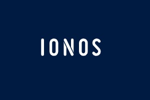 Uno de los mejores proveedores de hosting VPS en España es IONOS, logo