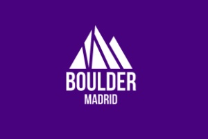 Uno de los mejores rocódromos en España es Boulder Madrid, logo