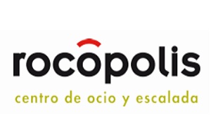 Uno de los mejores rocódromos en España es Rocópolis, logo