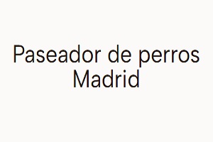 Paseador de perros (Madrid), logo