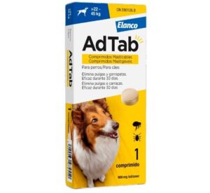 Comprimido masticable antiparasitario para perros AdTab