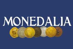 sitios para comprar y vender monedas antiguas - logo de MONEDALIA